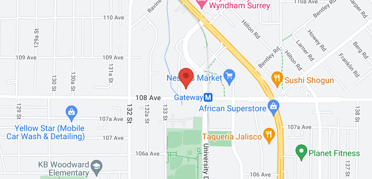 map of 1101 13353 108 AVENUE